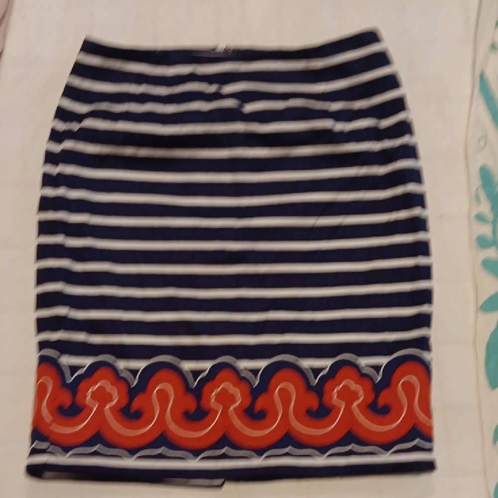 Vineyard Vines Striped Navy and Red Women's Skirt